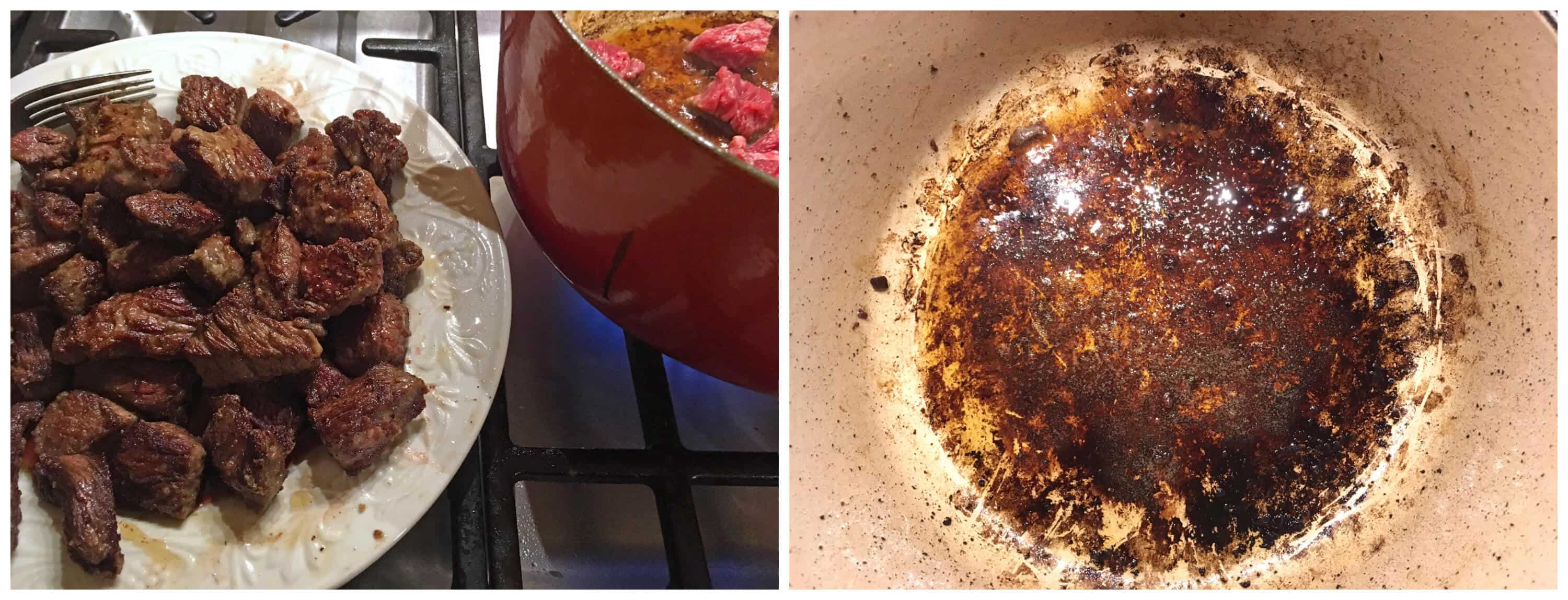 browning the meat