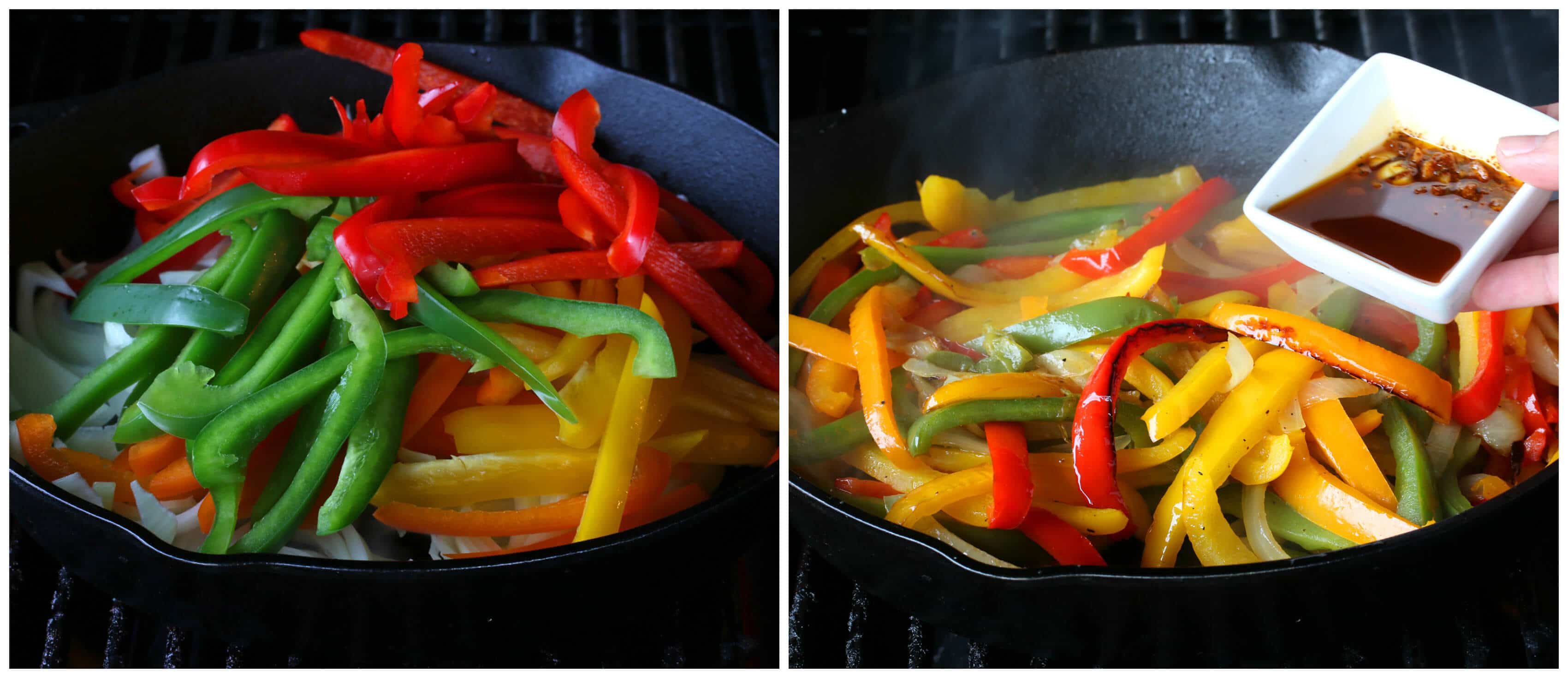 best grilled steak fajitas mexican recipe veal beef chicken pork lamb grilling barbecue bbq 