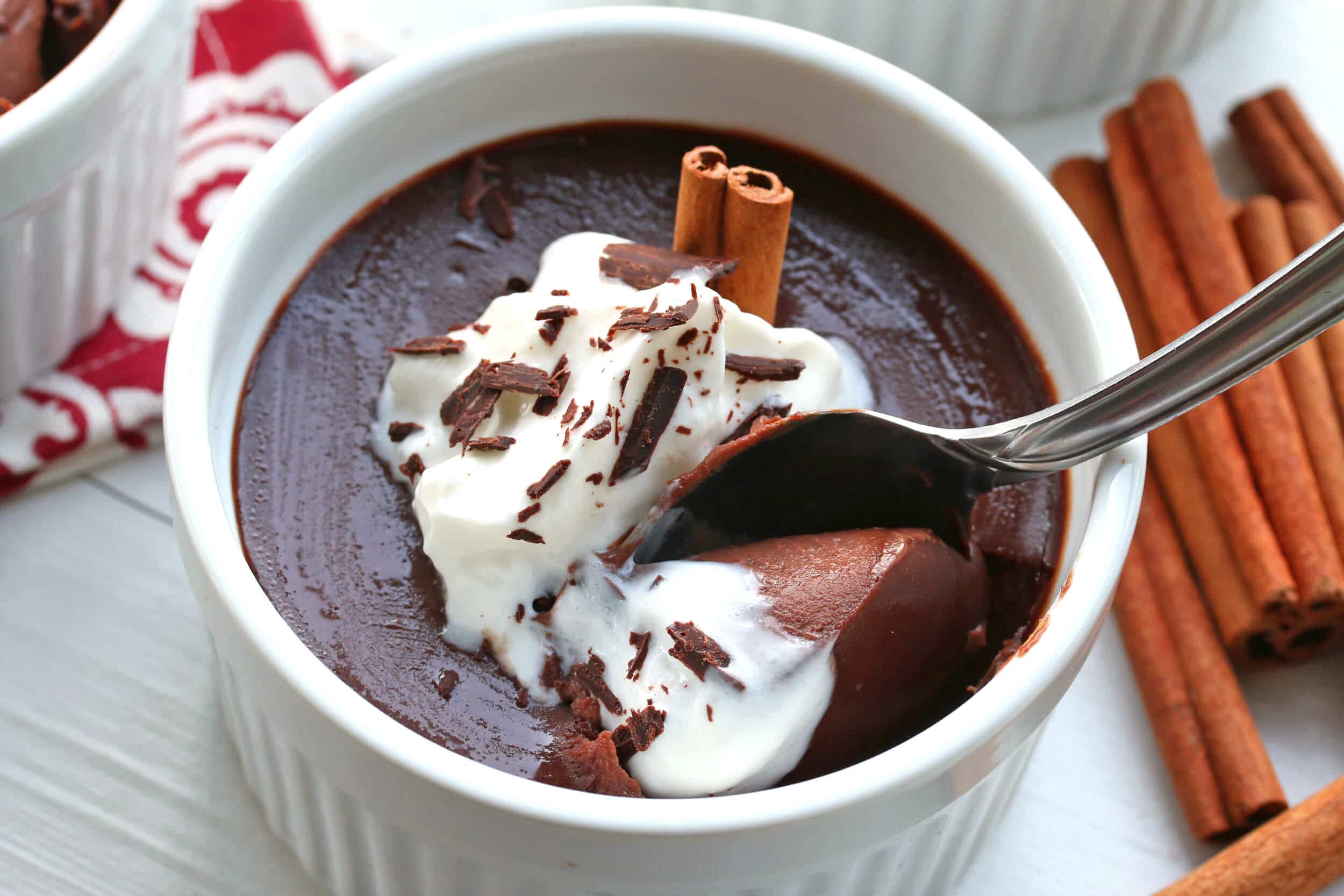 Easy Mexican Chocolate Pots de Crème - The Daring Gourmet