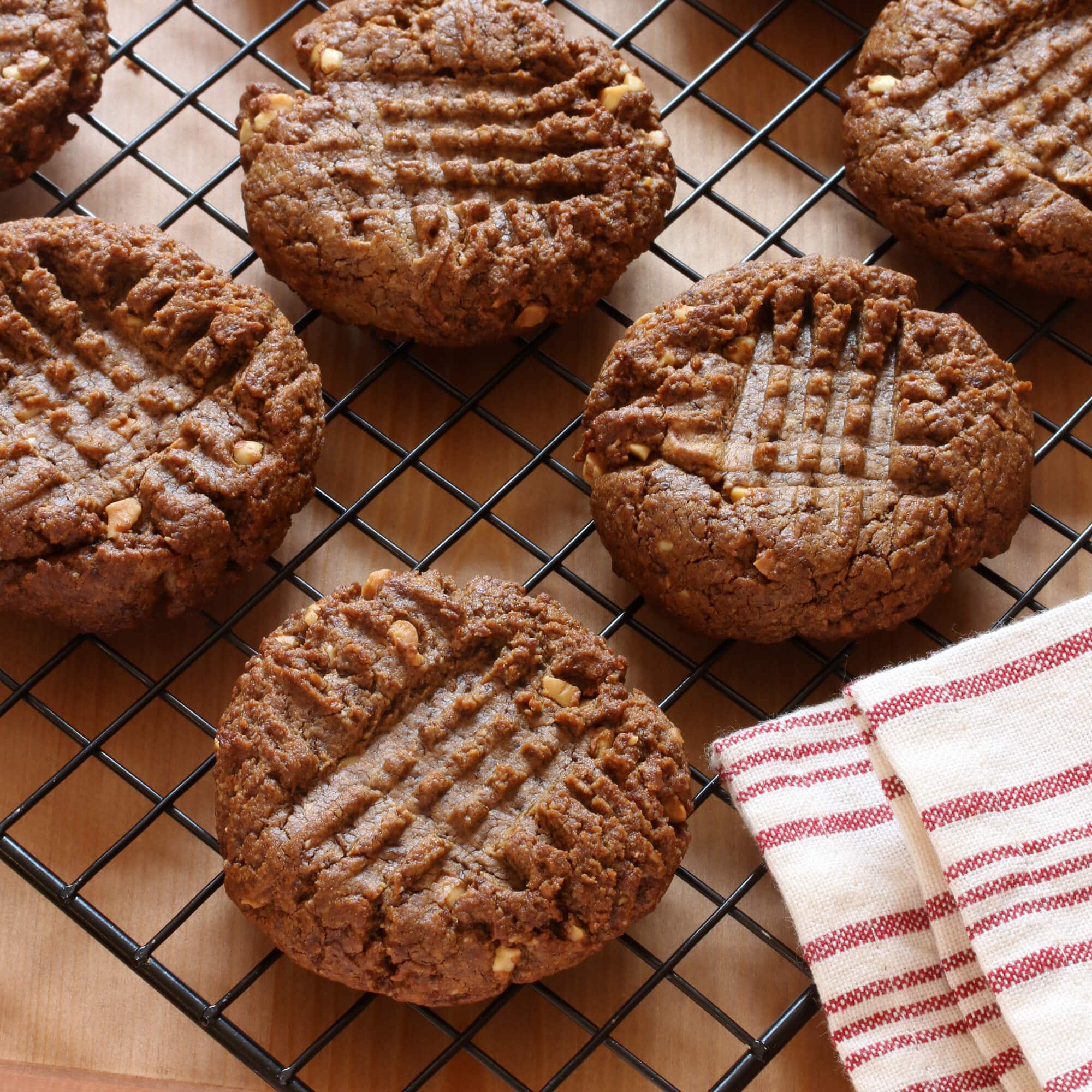 healthy peanut butter cookies recipe gluten free paleo vegan coconut sugar natural