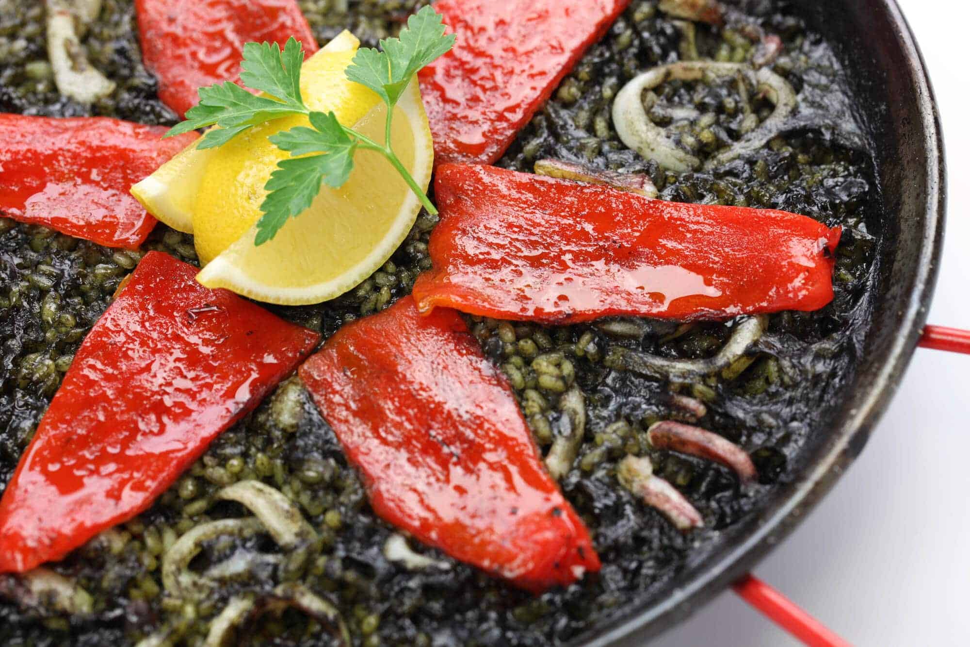 squid ink paella black rice arroz negro arros negre spanish recipe puerto rican cuban