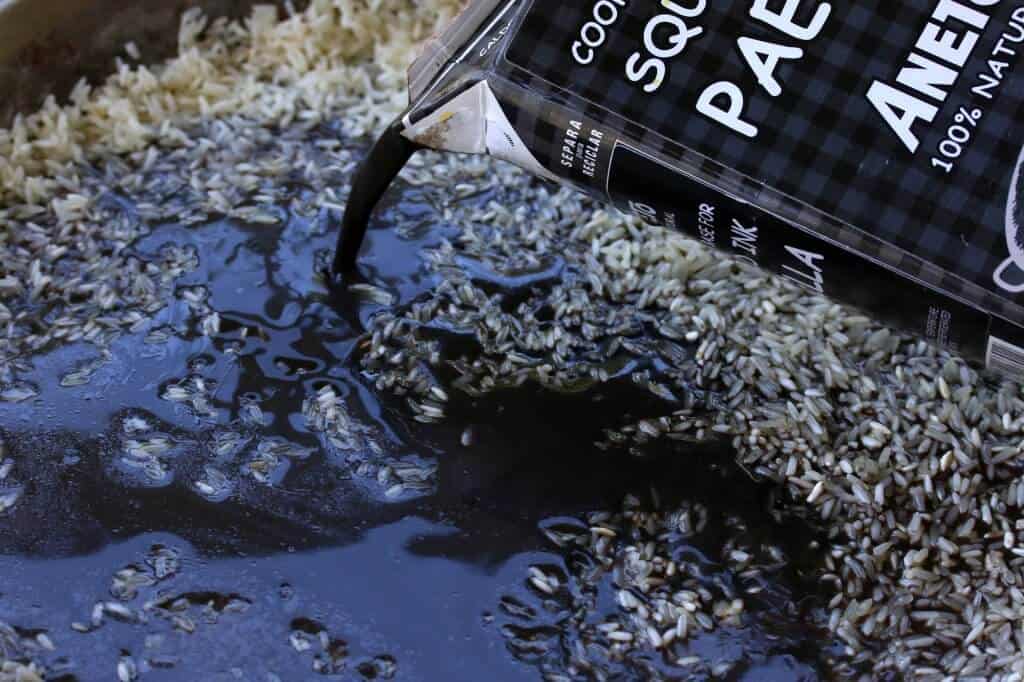Squid Ink Rce Squid Ink Paella (Arròs Negre/Arroz Negro) - The Daring Gourmet