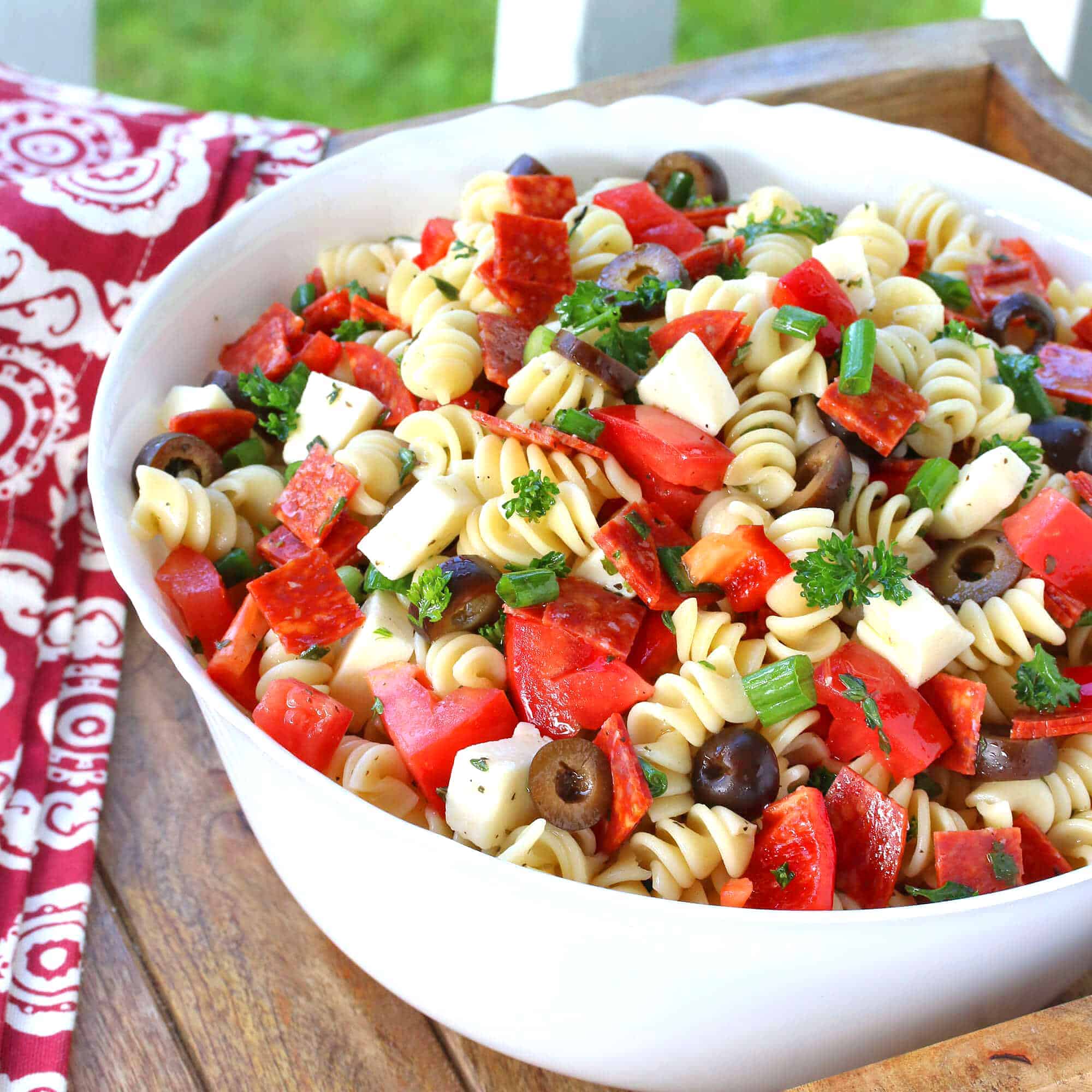 pepperoni pizza pasta salad recipe