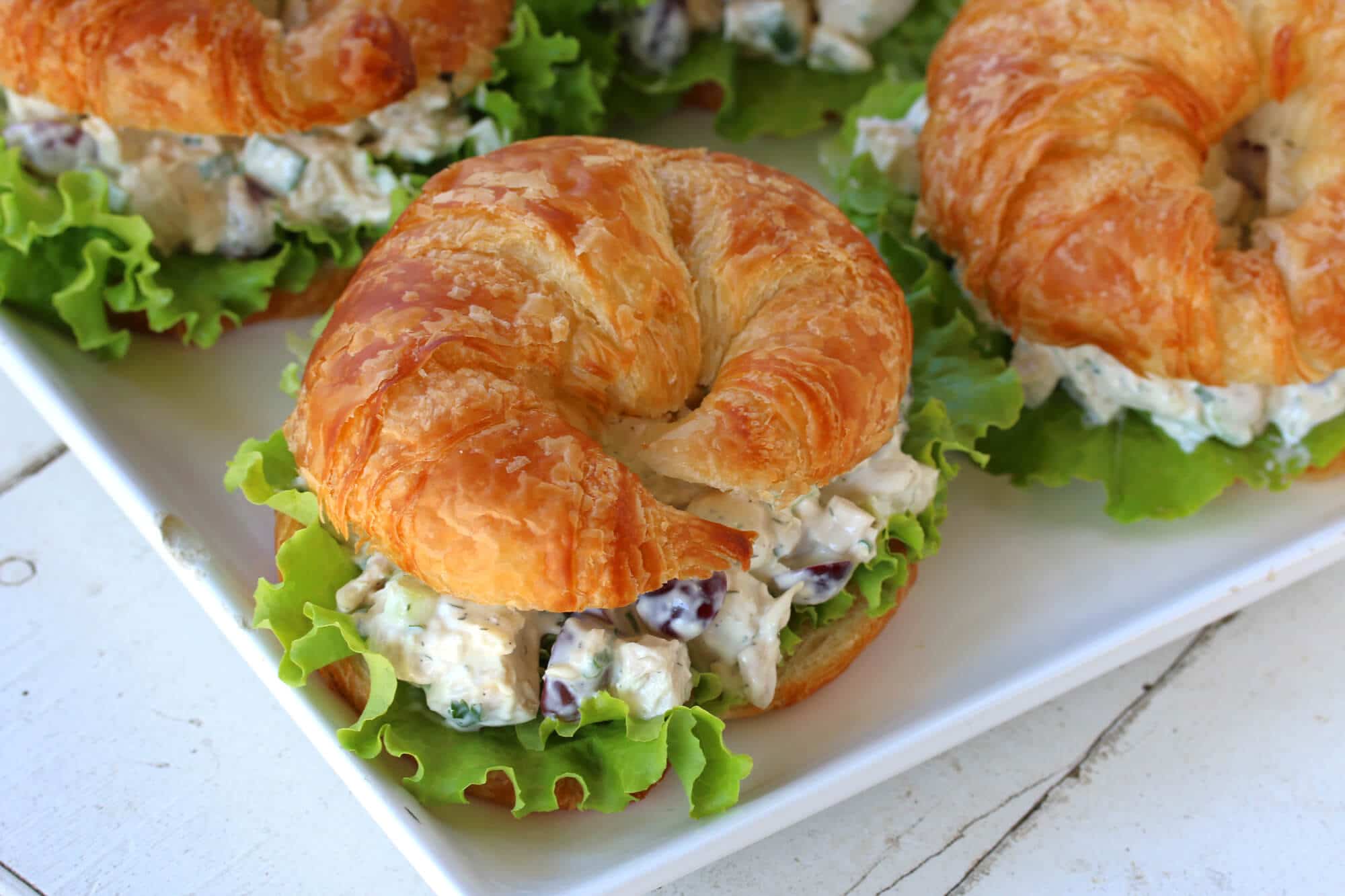 chicken salad recipe best homemade ultimate deli style croissants sandwiches 