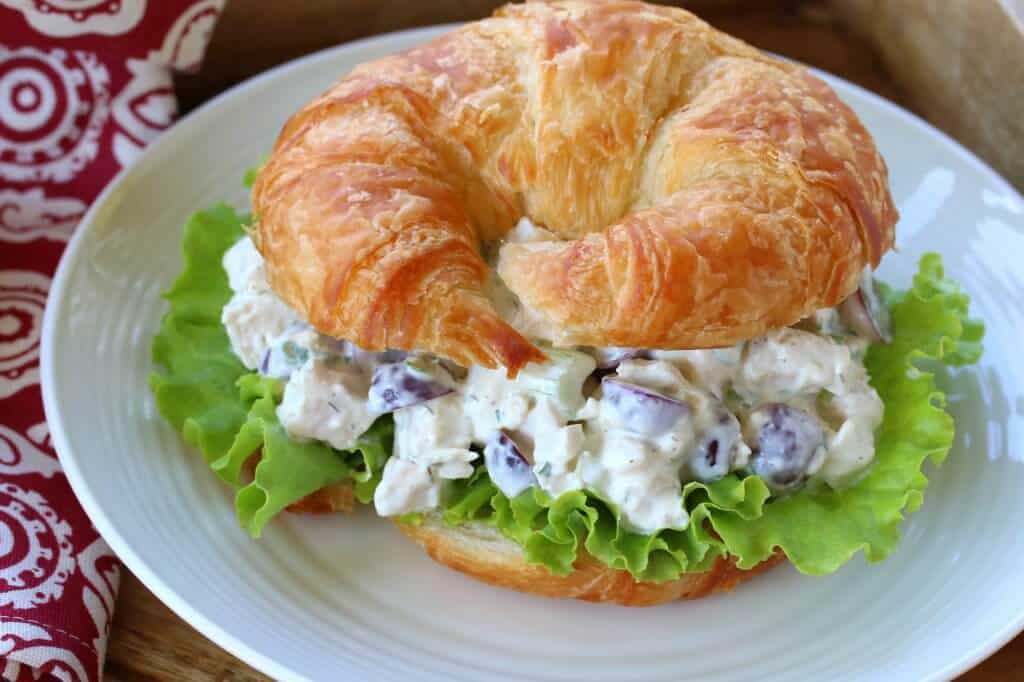 chicken salad recipe best homemade ultimate deli style croissants sandwiches 