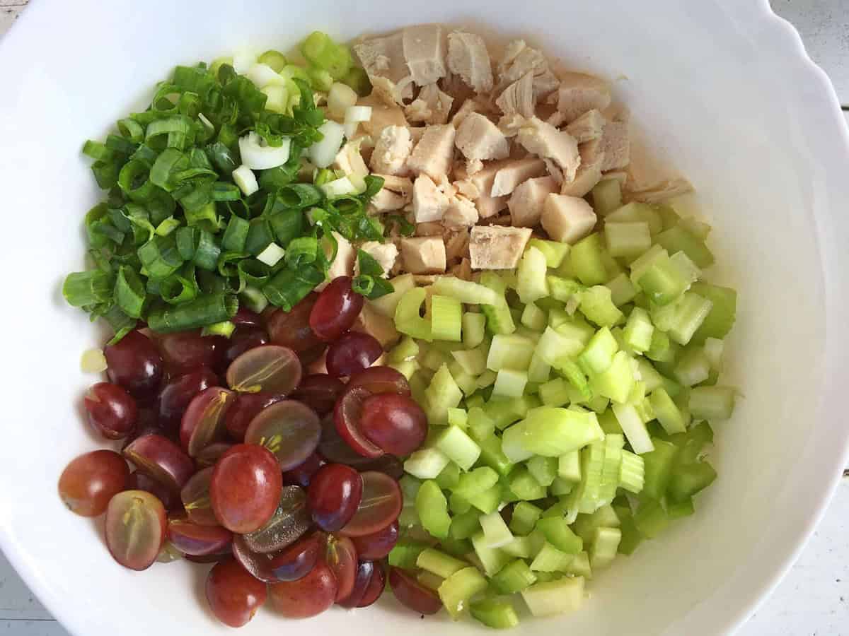 combining ingredients in a bowl