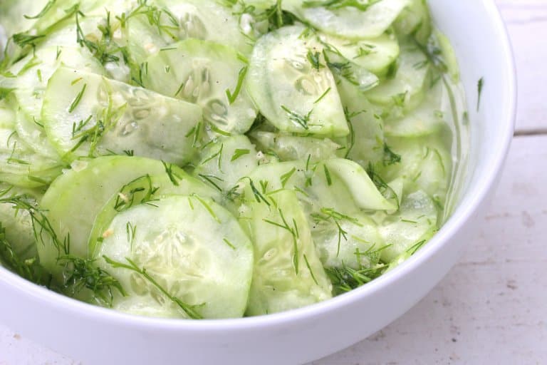 German Cucumber Salad (Gurkensalat)