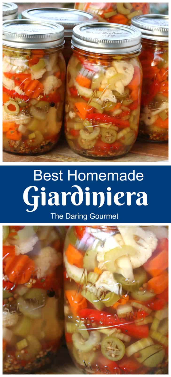 Best Homemade Giardiniera (Hot or Mild) - The Daring Gourmet