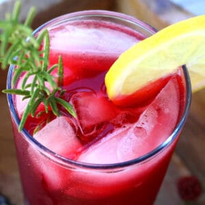 lemon blackberry spritzer recipe rosemary virgin mocktail non alcoholic no alcohol