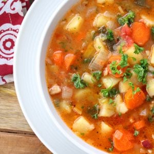 german potato soup recipe traditional authentic kartoffelsuppe bacon leek celeriac