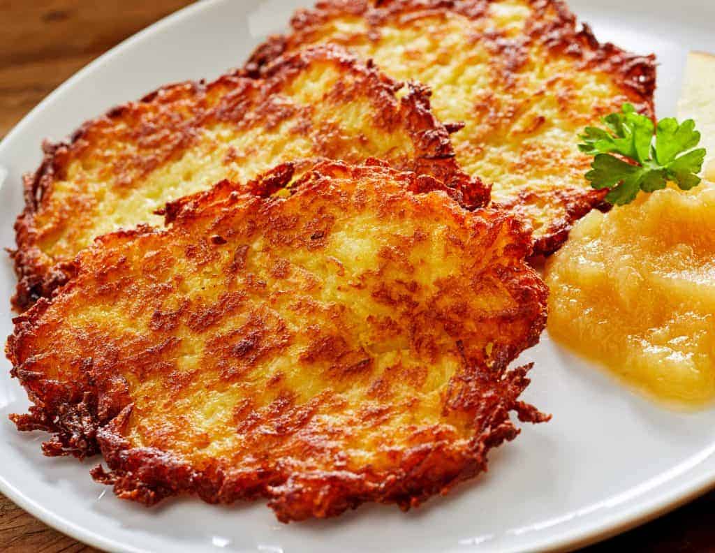 Kartoffelpuffer (German Potato Pancakes) - The Daring Gourmet