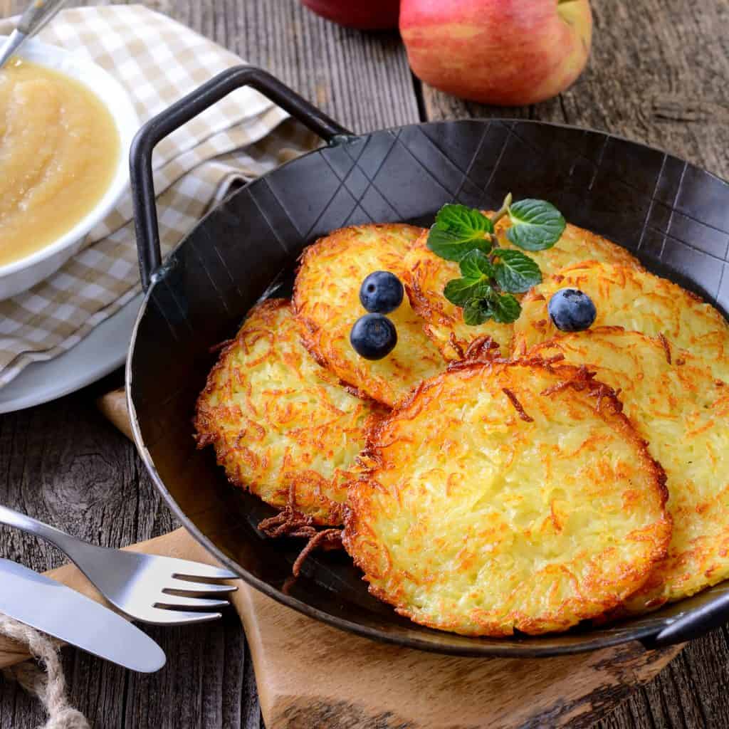 Traditional Kartoffelpuffer (German Potato Pancakes) - The Daring Gourmet