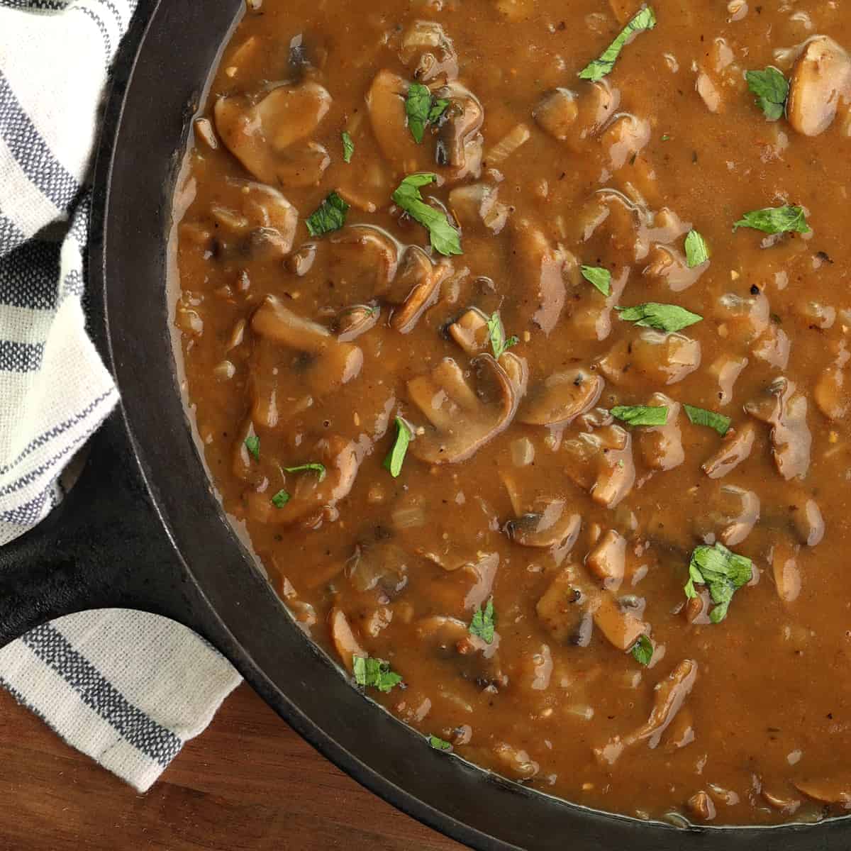 mushroom gravy recipe best homemade from scratch brown sauce