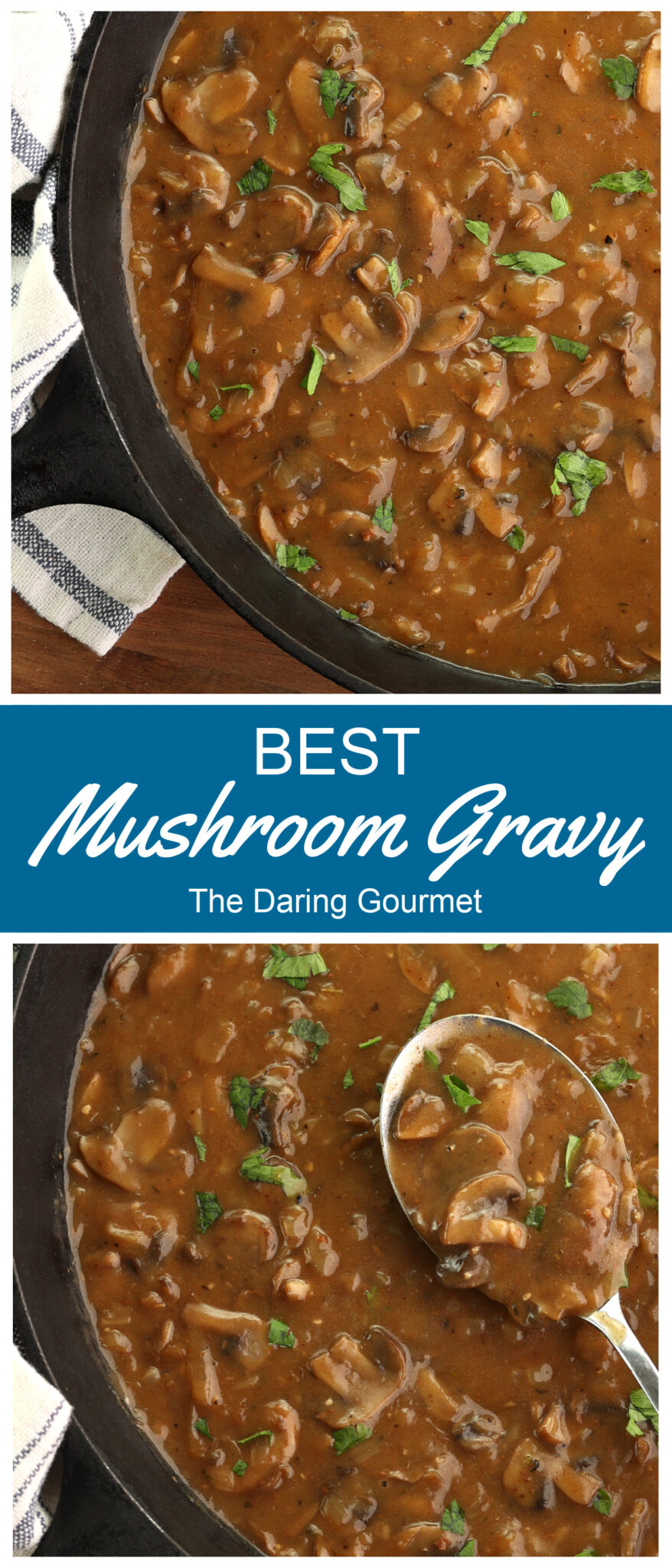 BEST Mushroom Gravy - The Daring Gourmet
