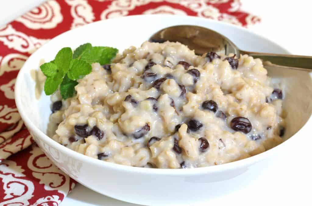 scottish barley pudding recipe traditional authentic currants raisins cream scotland breakfast dessert