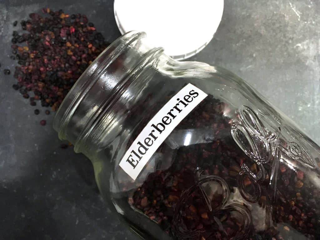 dried elderberries for syrup
