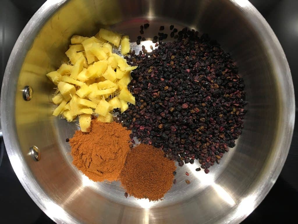 ingredients in saucepan