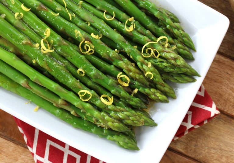 chilled asparagus salad with lemon dijon vinaigrette