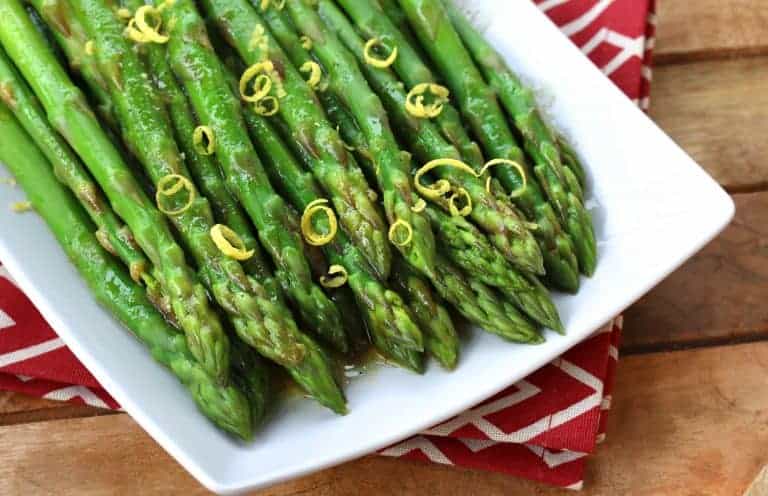 chilled asparagus salad with lemon dijon vinaigrette