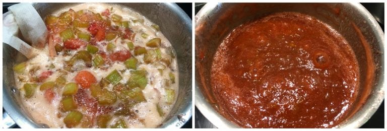 strawberry rhubarb jam recipe low sugar no pectin