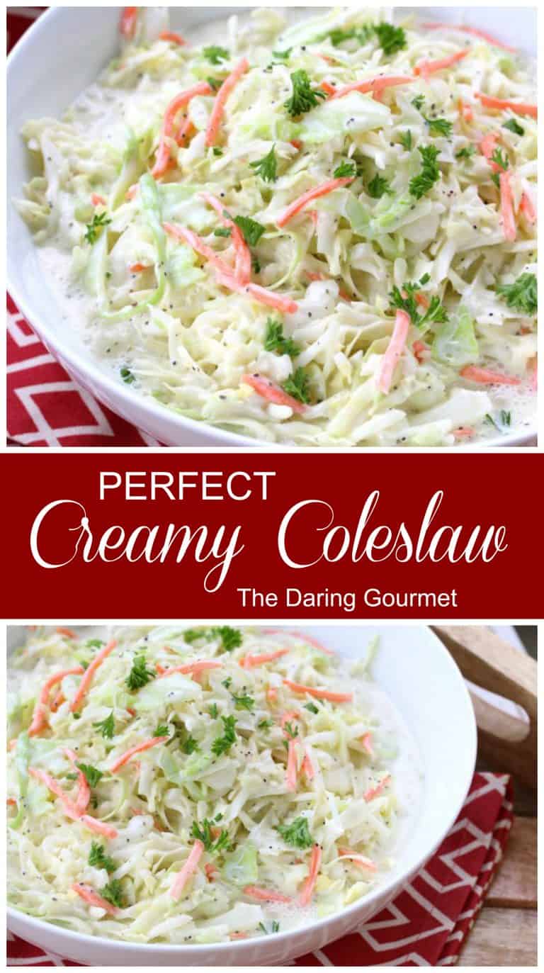 Perfect Creamy Coleslaw The Daring Gourmet