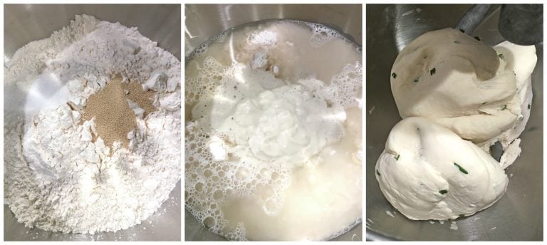 combining ingredients in stand mixer