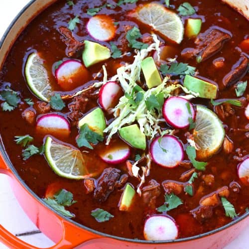 BEST Pozole Rojo The Daring Gourmet