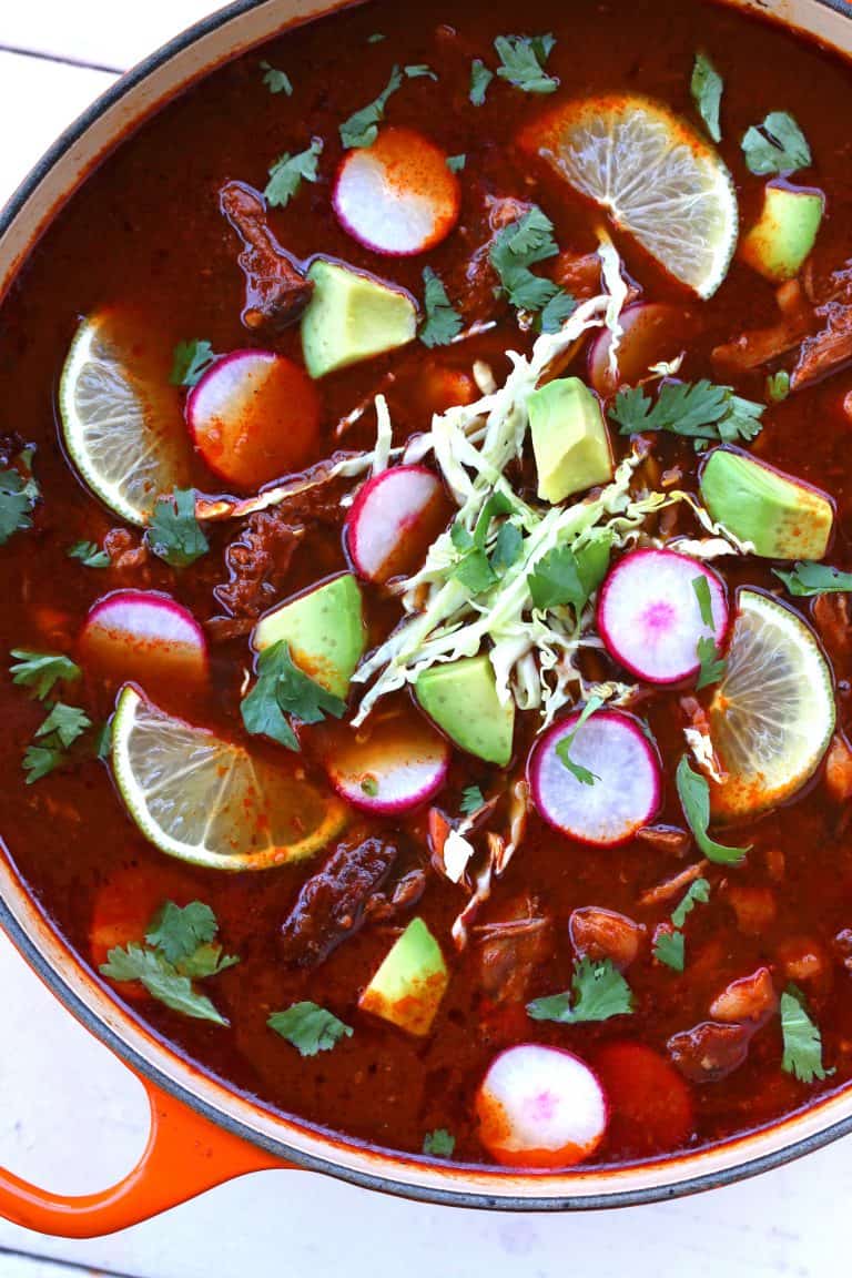 pozole rojo recipe best authentic traditional mexican hominy chili chile stew