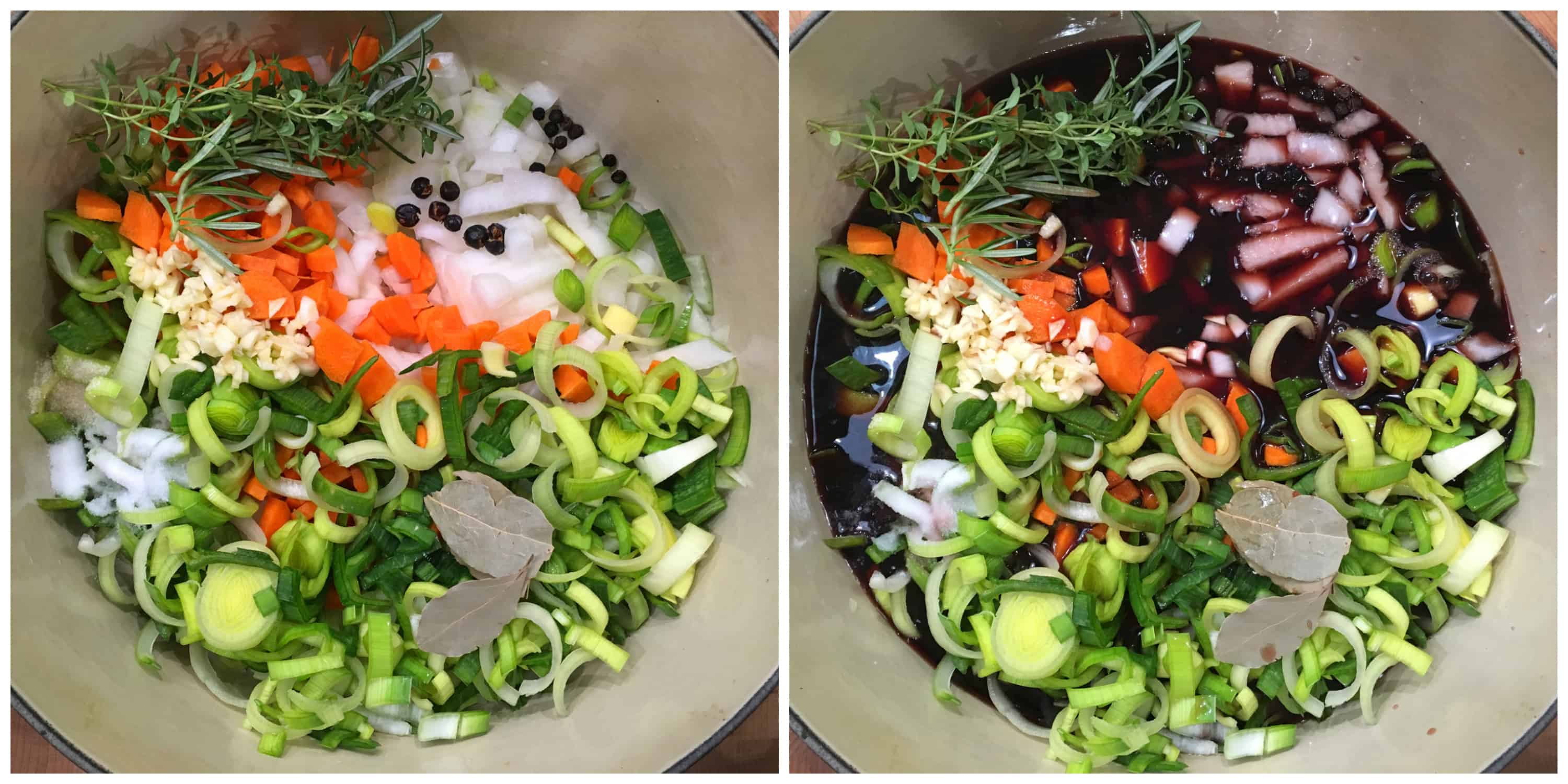 preparing marinade