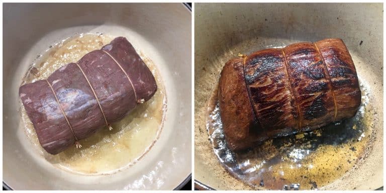 browning the roast