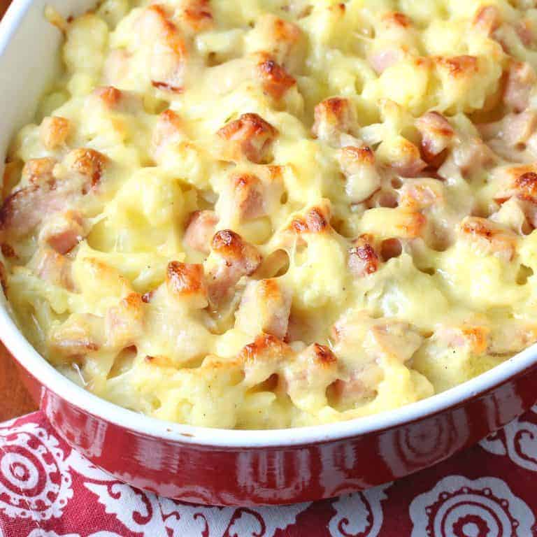Cauliflower Gratin with Ham The Daring Gourmet