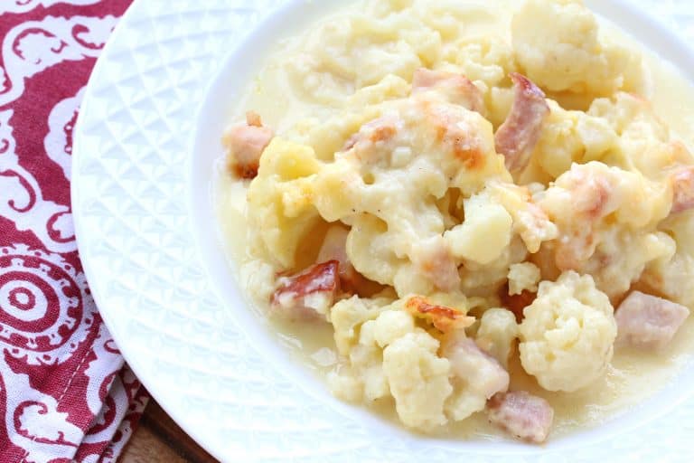 Cauliflower Gratin with Ham The Daring Gourmet