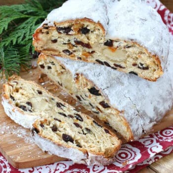 stollen recipe authentic german traditional christmas bread baking dried fruit marzipan dresden