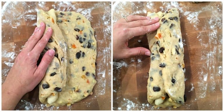 stollen recipe folding dough