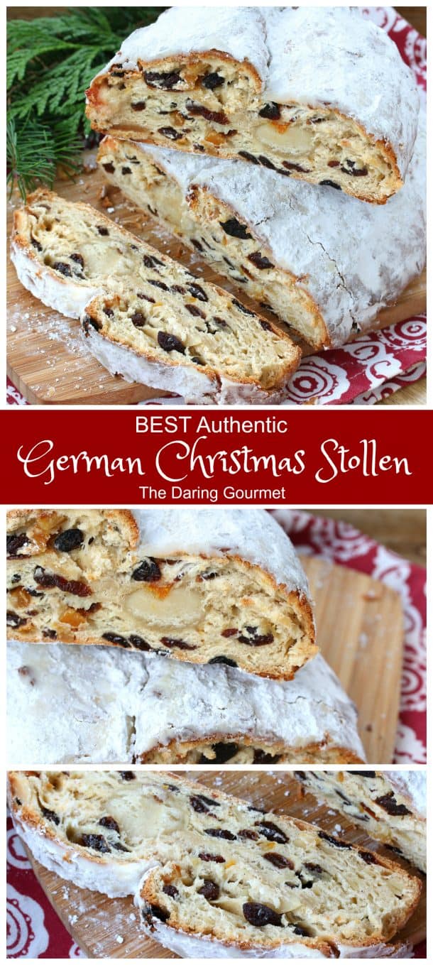 BEST Authentic Stollen (German Christmas Bread) - The Daring Gourmet