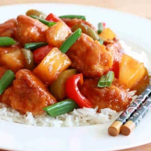 sweet and sour chicken recipe best easy pineapple bell peppers chinese takeout
