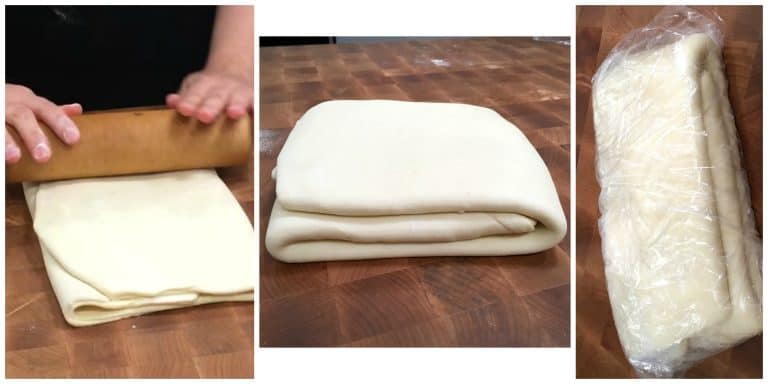 wrapping the pastry dough