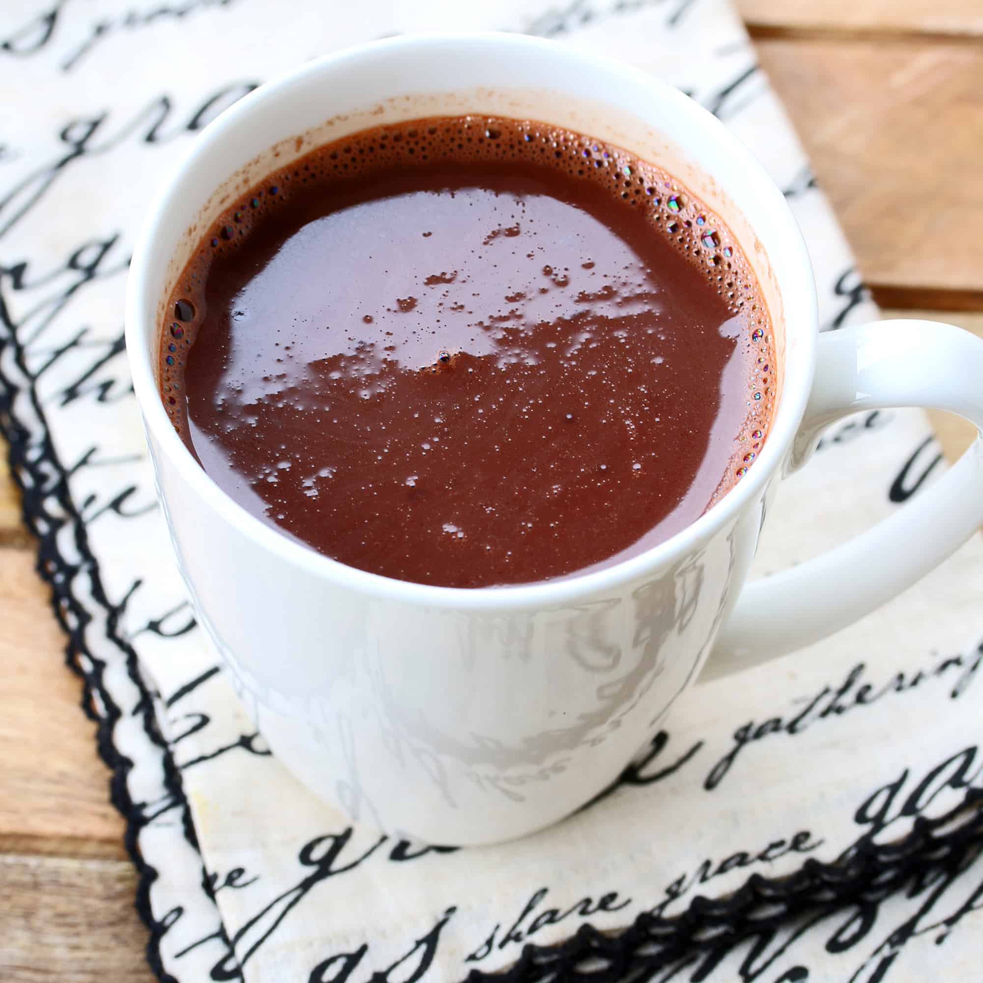 french parisian hot chocolate recipe european authentic dark bittersweet low sugar