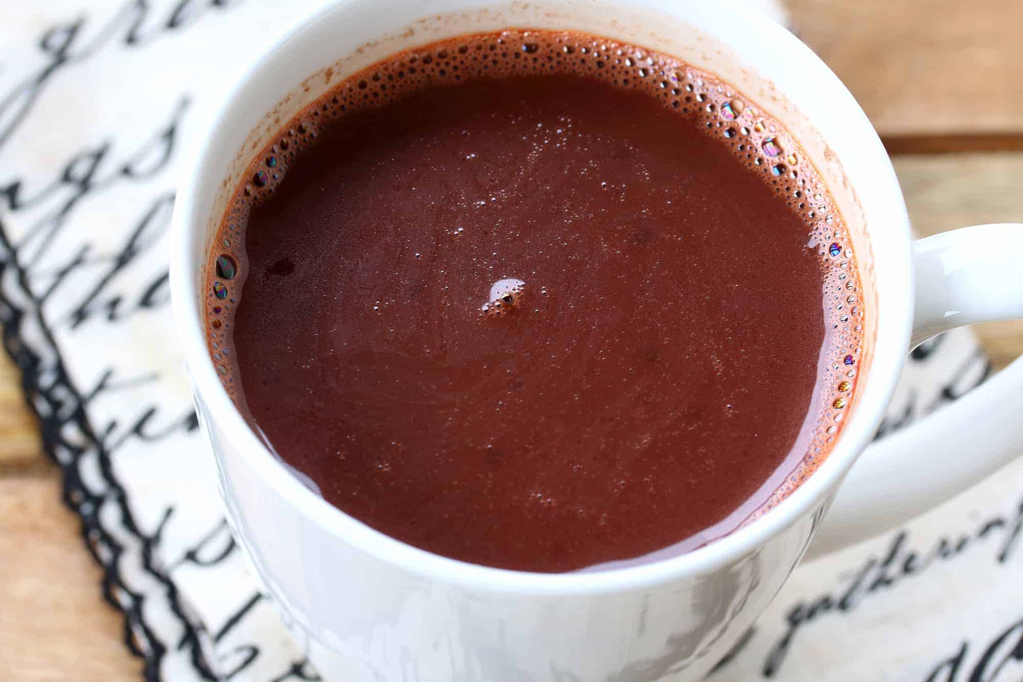 french parisian hot chocolate recipe european authentic dark bittersweet low sugar