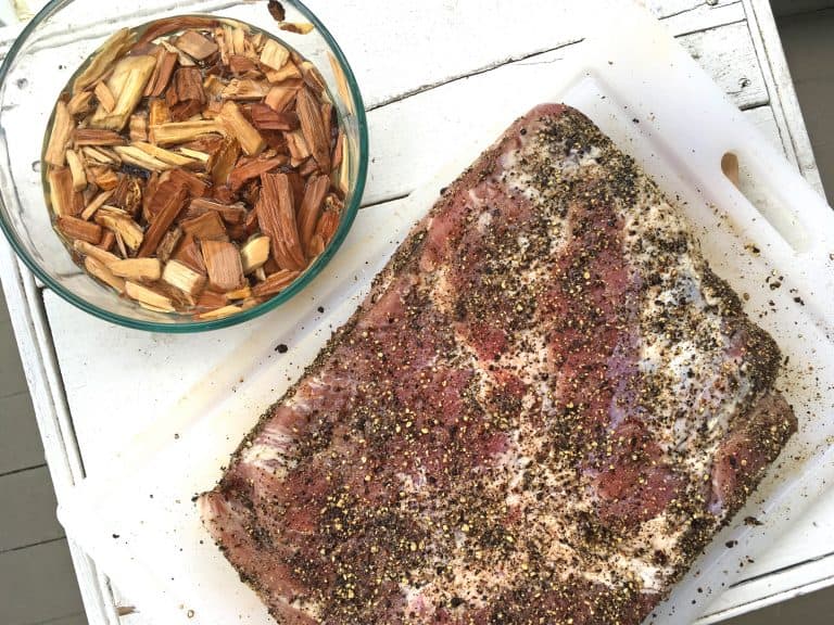 preparing pork belly for smoking