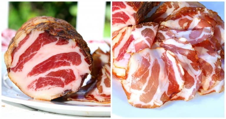 dry cured Italian coppa