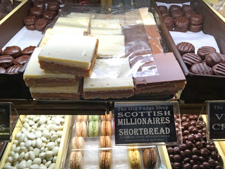 milliionaire's shortbread scottish pastry shop