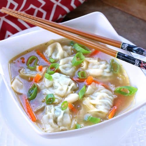 Wonton Soup The Daring Gourmet Wonton Soup The Daring Gourmet