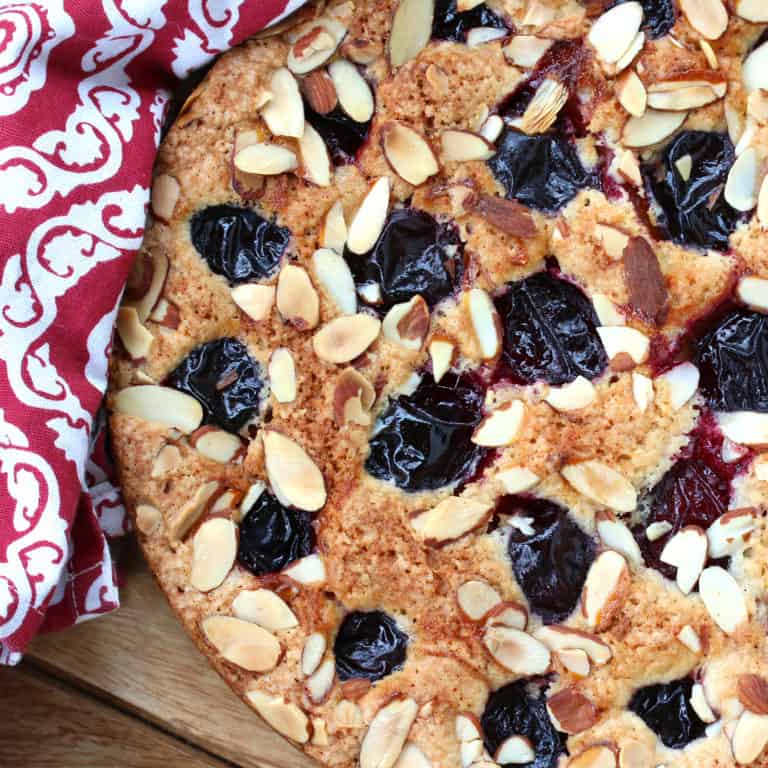 french plum cake recipe almond stone fruit apricot cherry