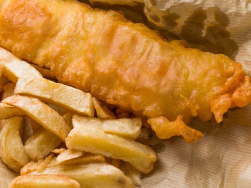 Homemade tempura batter fish and chips recipe