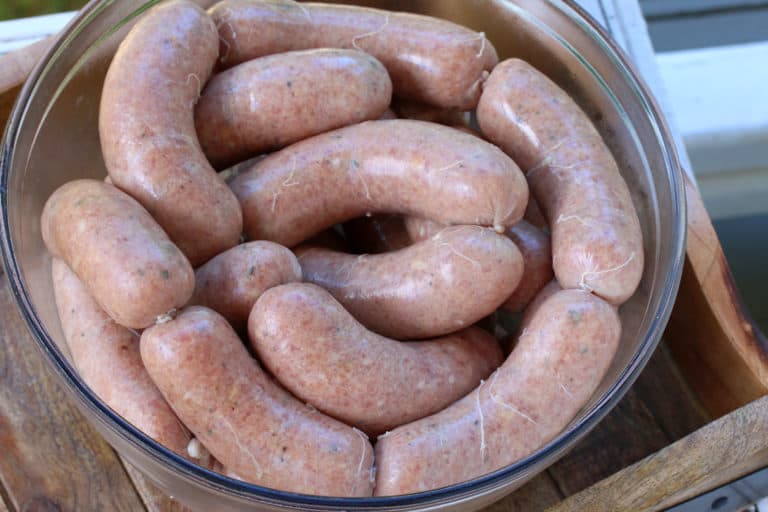 bangers recipe homemade British sausages for bangers and mash