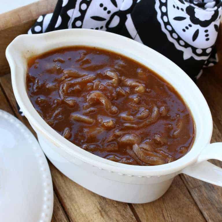 BEST Onion Gravy - The Daring Gourmet