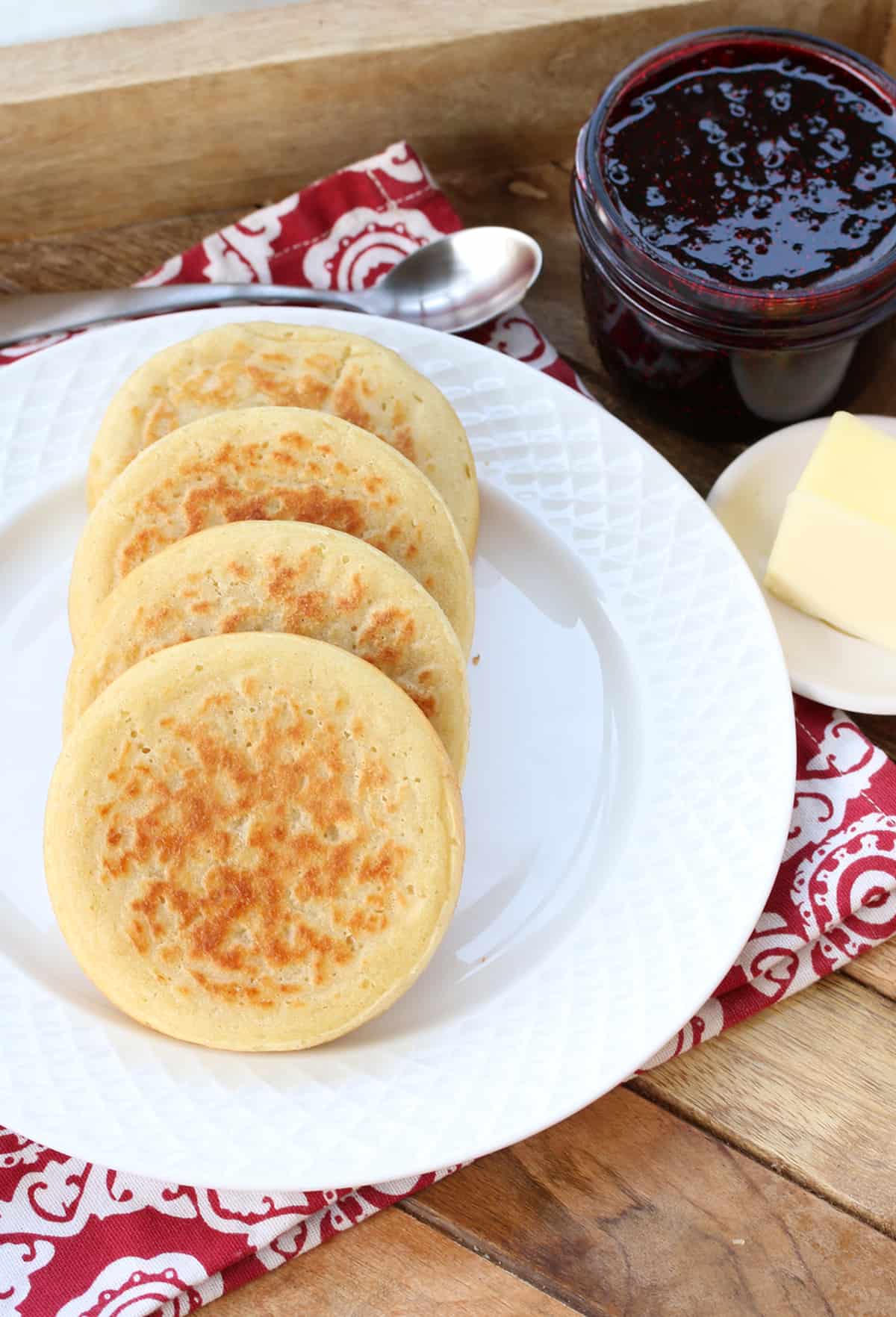 crumpets recipe homemade traditional crumpet authentic British English yeast