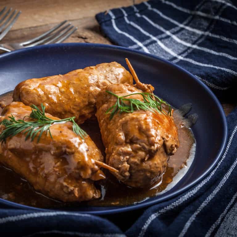 rouladen recipe homemade how to make German authentic traditional beef roulades roll ups 