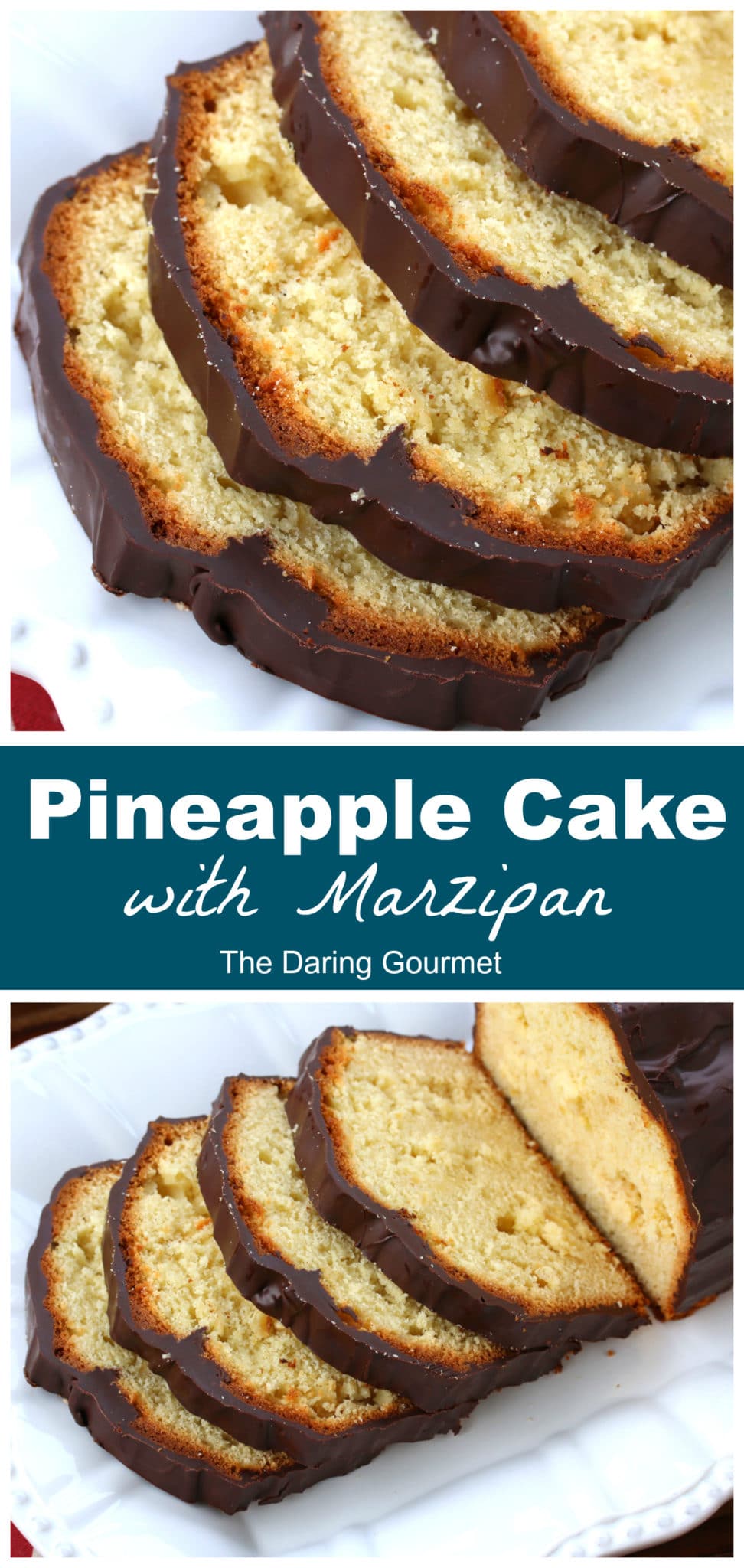 pineapple cake recipe chocolate marzipan almond paste